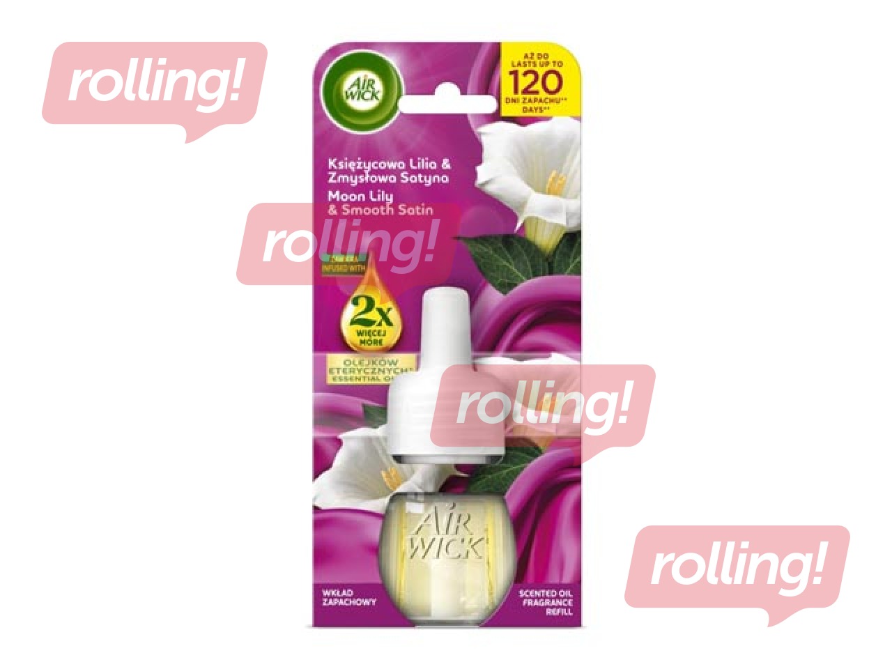 Air Wick Electrical Refill, Moon Lily & Smooth Satin, 19ml