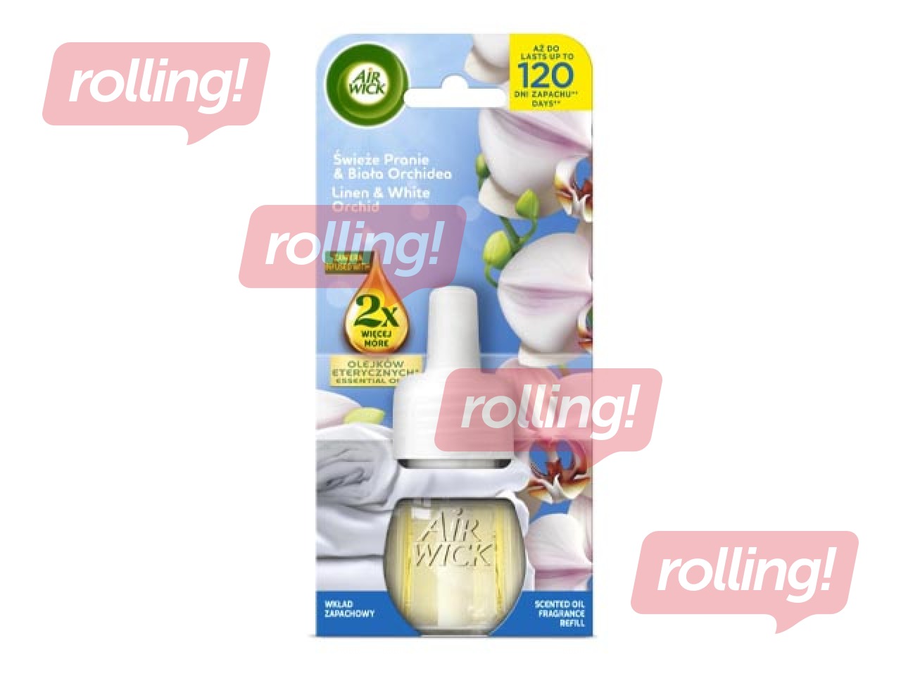 Air Wick Electrical Refill, Linen & White Orchid, 19ml