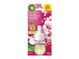 Õhuvärskendaja täitepudel Air Wick Electrical, Cherry Blossom & Raspberry, 19ml