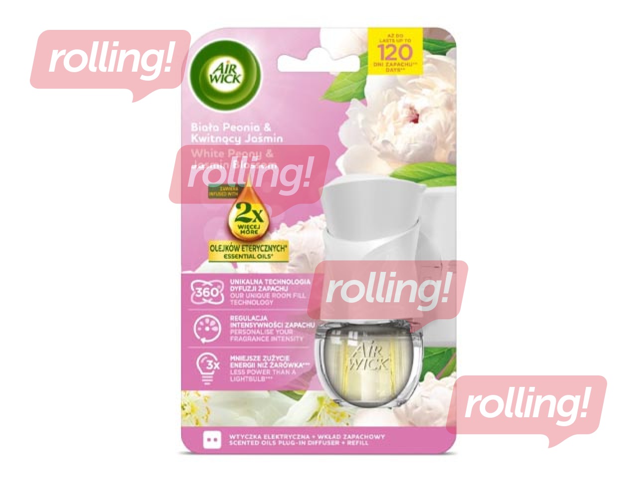 Seadmetega Air Wick Electrical, Peony & Jasmine Blossom, komplekt, 19ml