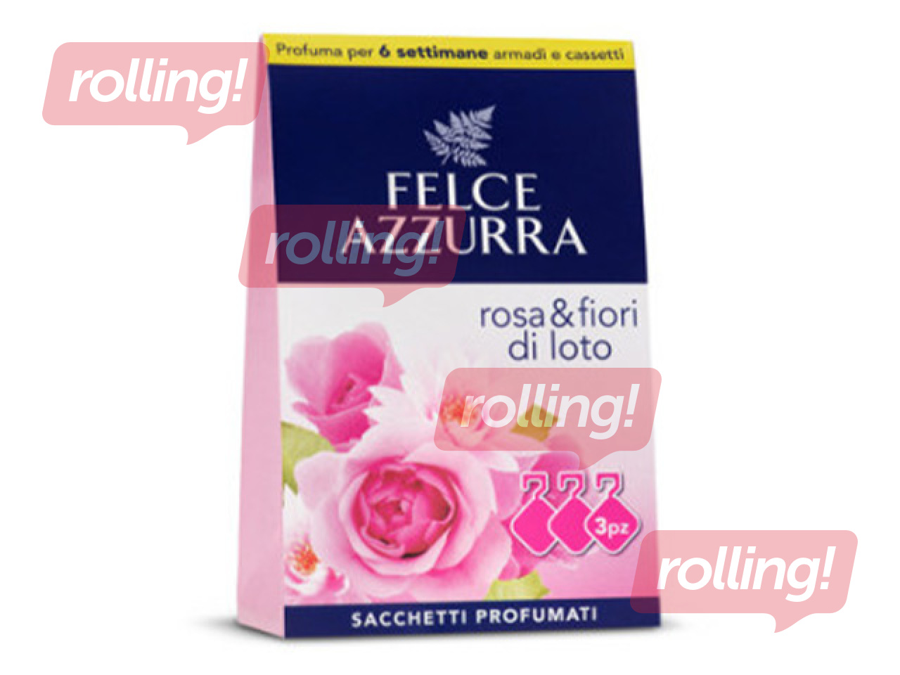 Ароматические саше Felce Azzurra, Роза & Лотос, 3 шт