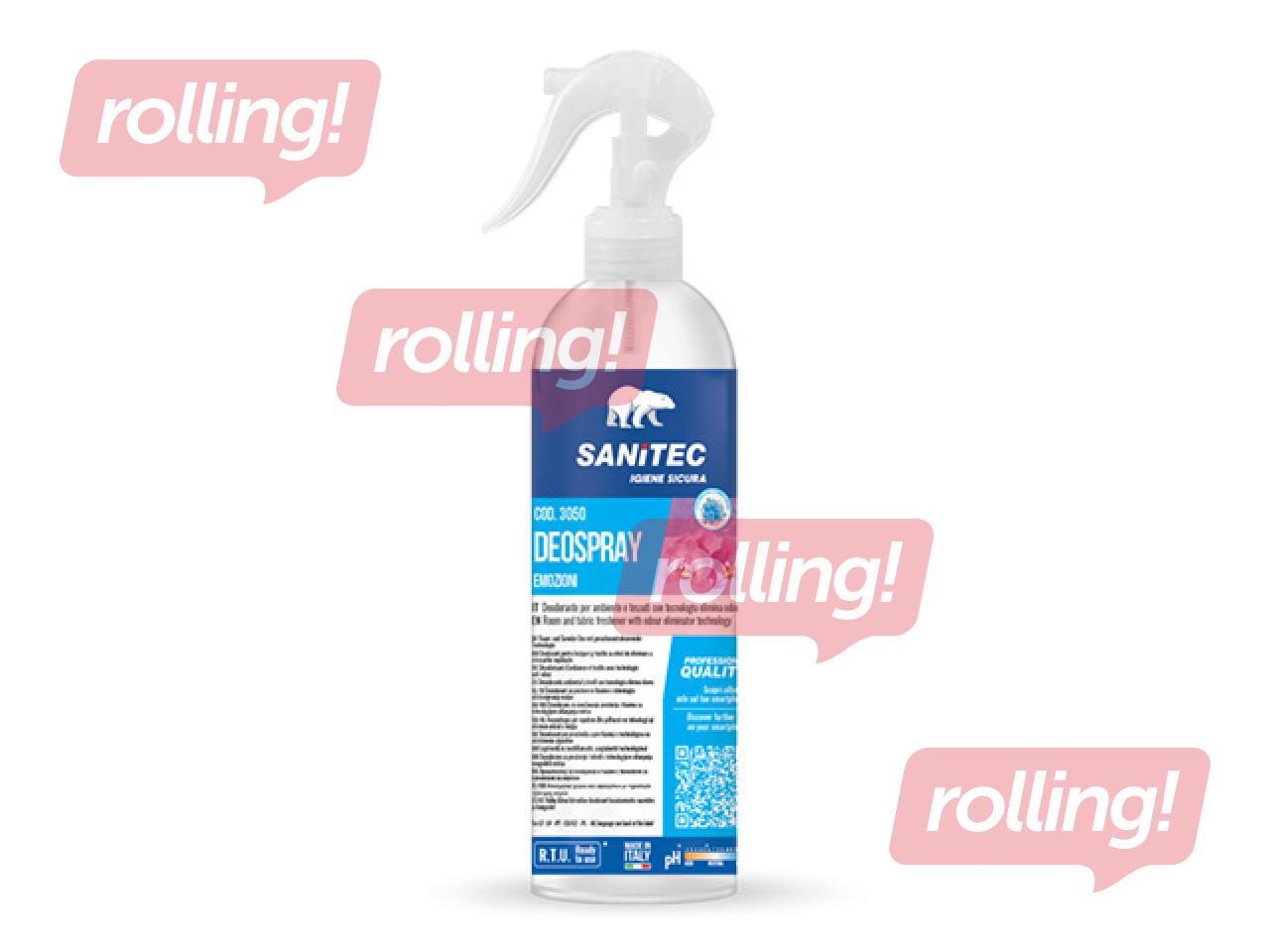 Õhu- ja tekstiilivärskendaja Sanitec, Deospray, Floral, 300ml