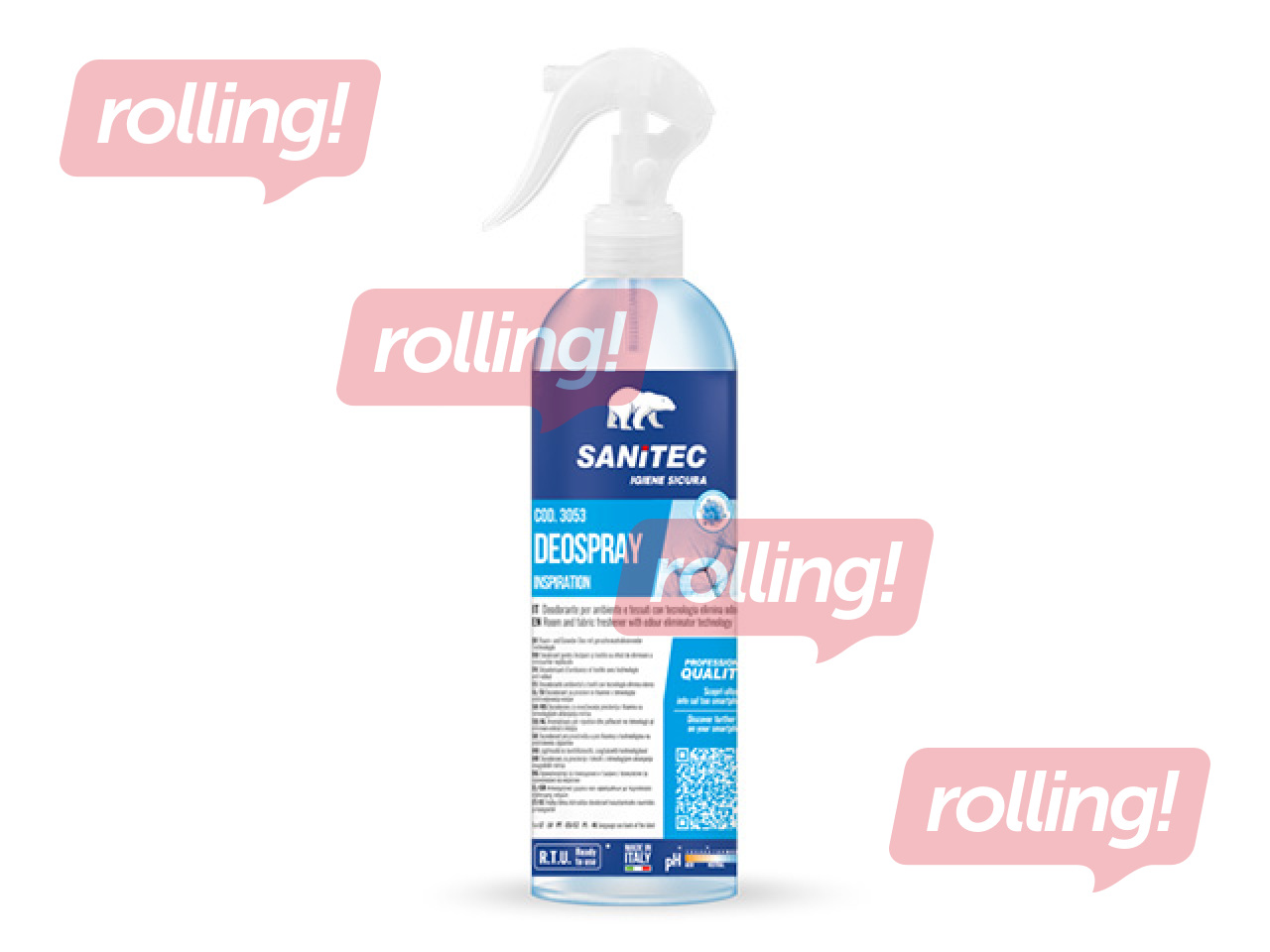 Gaisa un audumu atsvaidzinātājs Sanitec, Deospray, Breeze, 300ml