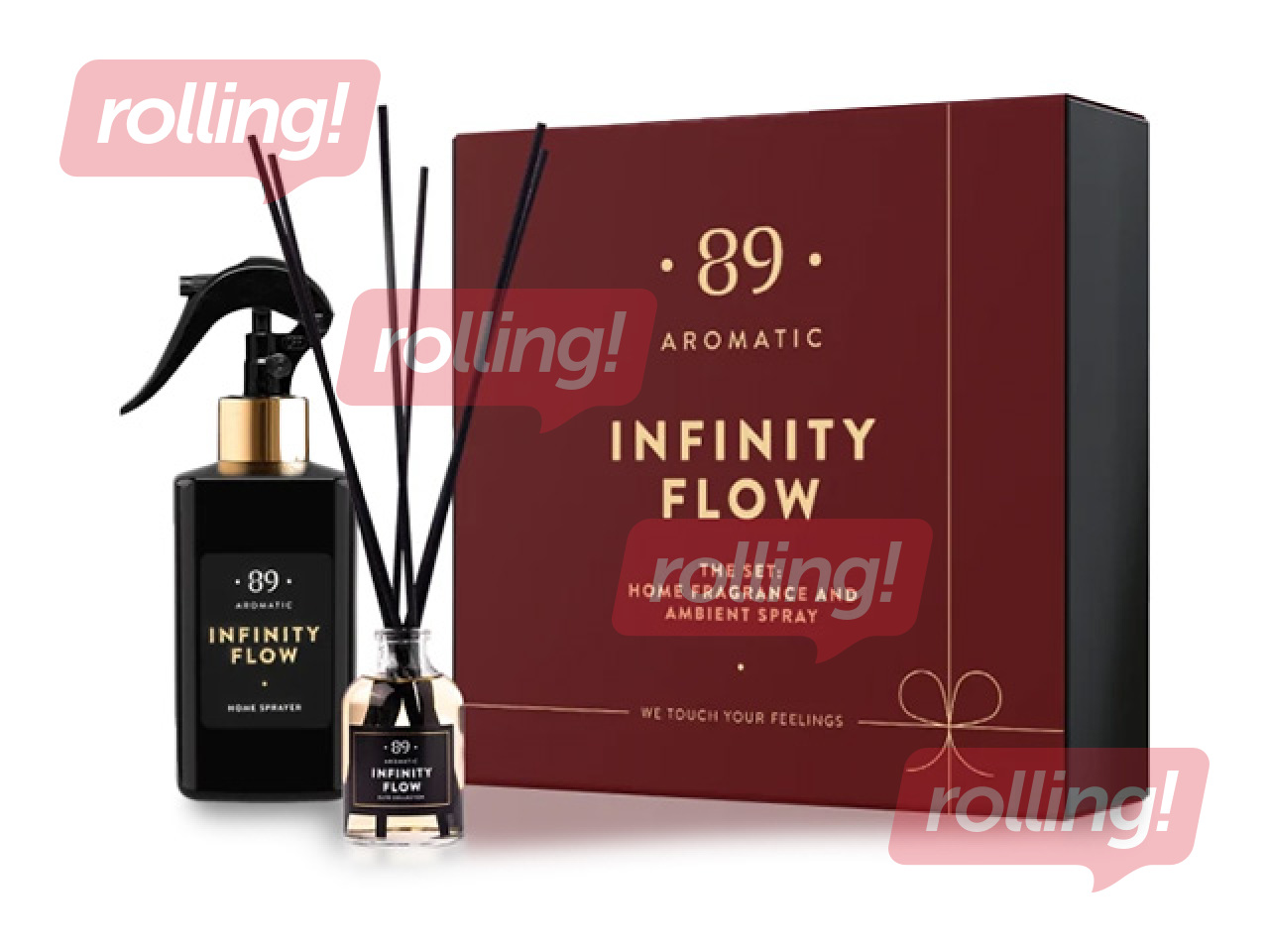 Kodukomplekt Aromatic 89, aromaatsed pulgad ja sprei, Infinity Flow