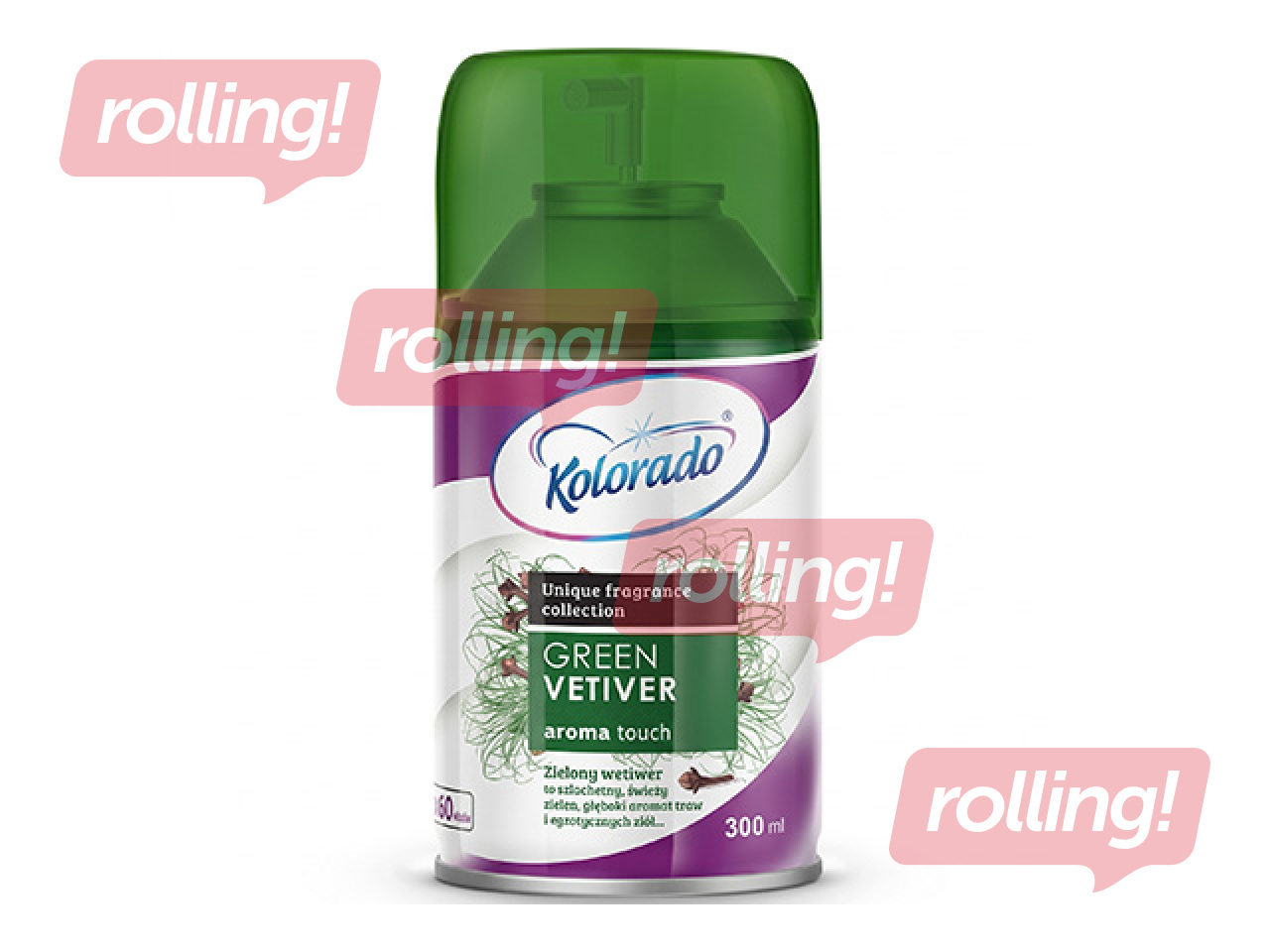 Õhuvärskendaja Kolorado Aroma Touch Green Vetiver, 300ml