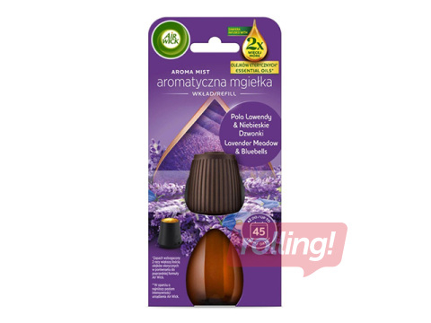Õhuvärskendaja täitepudel Air Wick, Aroma Mist, Lavender Meadow & Bluebells, 20ml