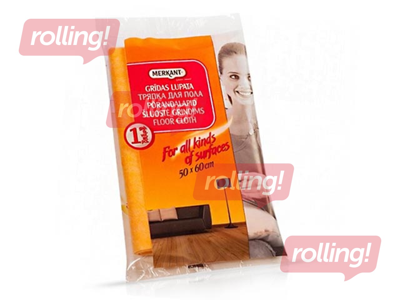 Põrandalapp Merkant, 50 x 60 cm, oranž