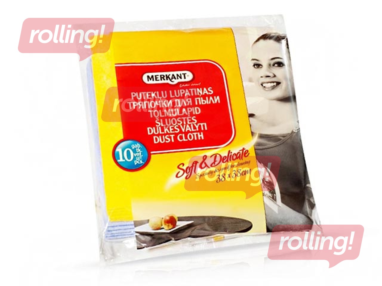 Merkant tolmulapp, 38 x 38 cm, 10 tk.