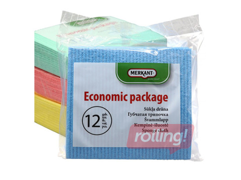 Moisture absorbent cloth Merkant,  16x18cm, 12 pcs.