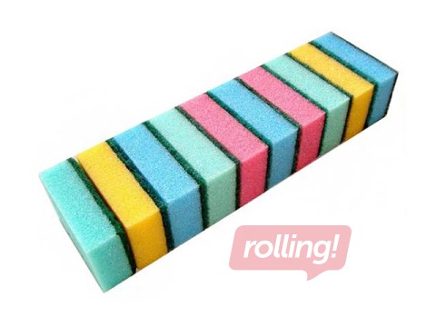 Губки для мытья посуды Toro 5 x 9 x 3 cм, 10 шт.
