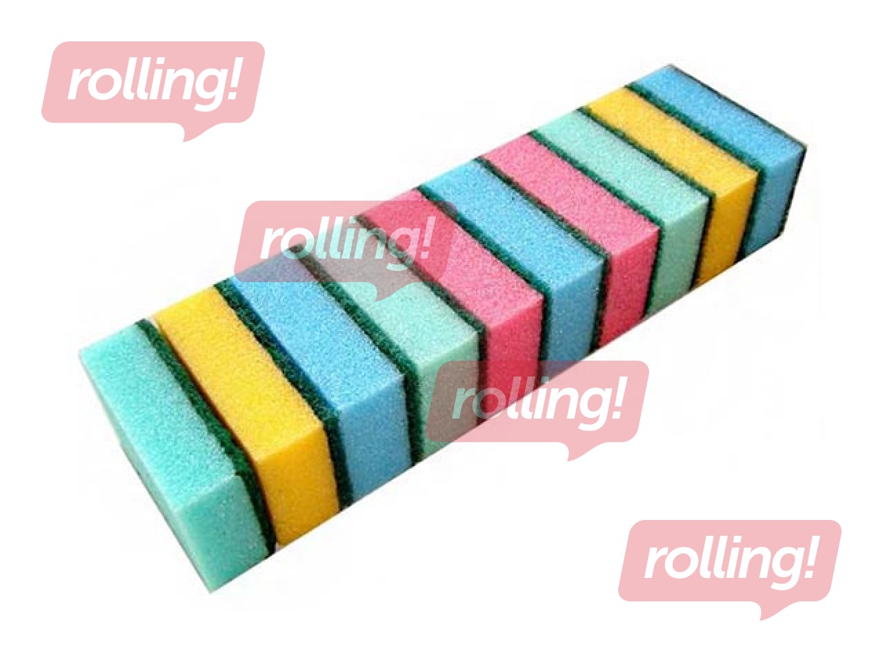 Nõudepesušvamm  Toro 5 x 9 x 3 cm, 10 tk