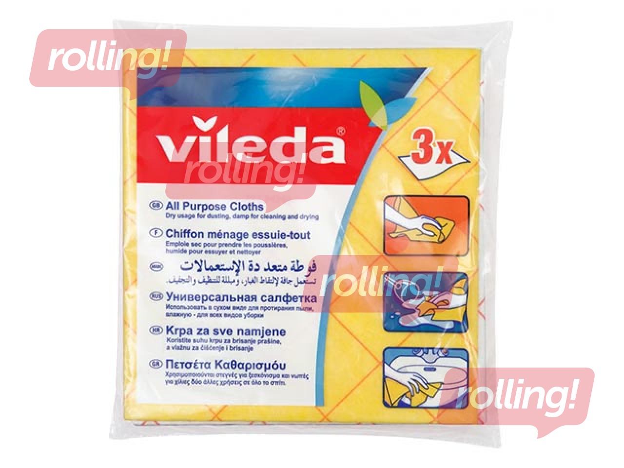 Universaalne riie VILEDA, 3 tk.