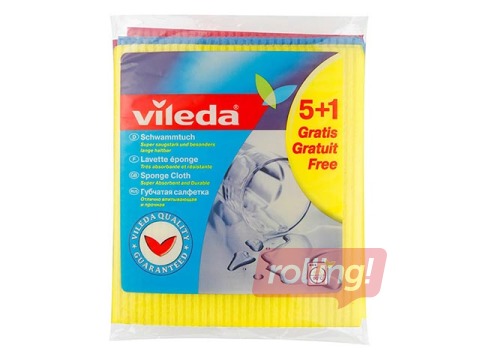 Sponge cloth VILEDA, 5+1 pcs.