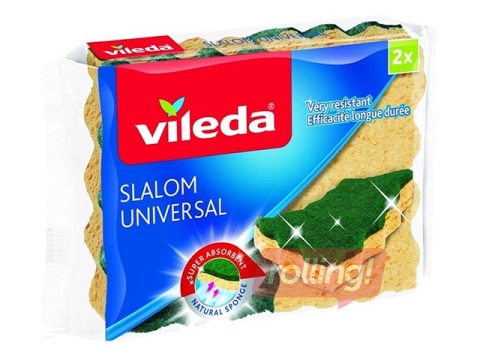 Cellulose sponge VILEDA Slalom Universal, 2 pcs.