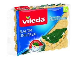 Cellulose sponge VILEDA Slalom Universal, 2 pcs.