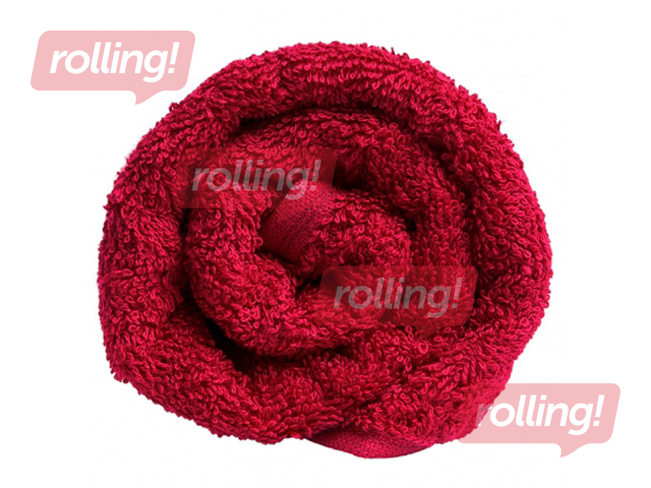 Terry towel, red, 70x140cm