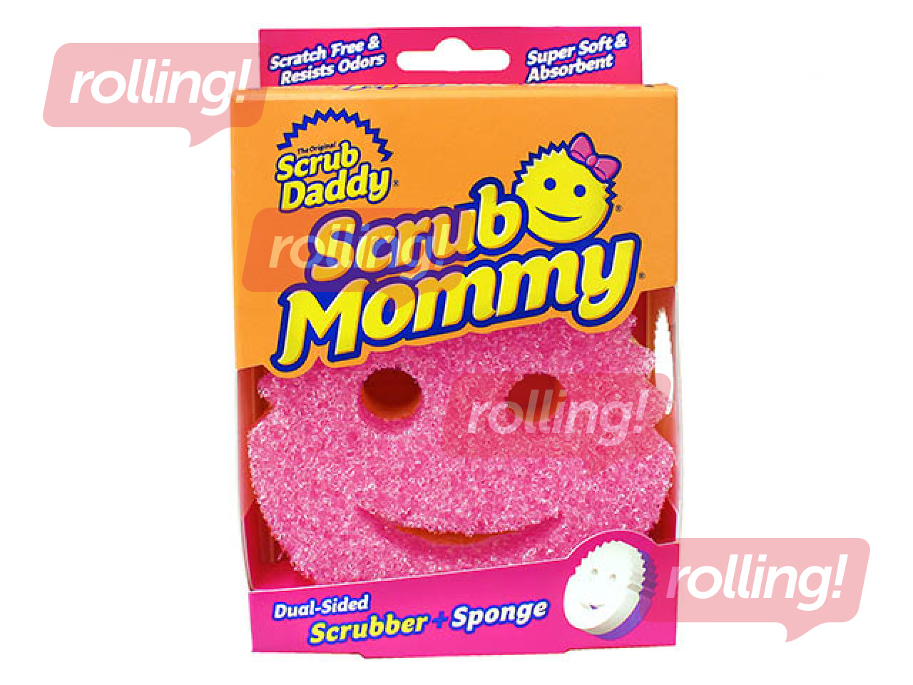 Švammīte trauku mazgāšanai Scrub Mommy, abrazīva, 1 gab.