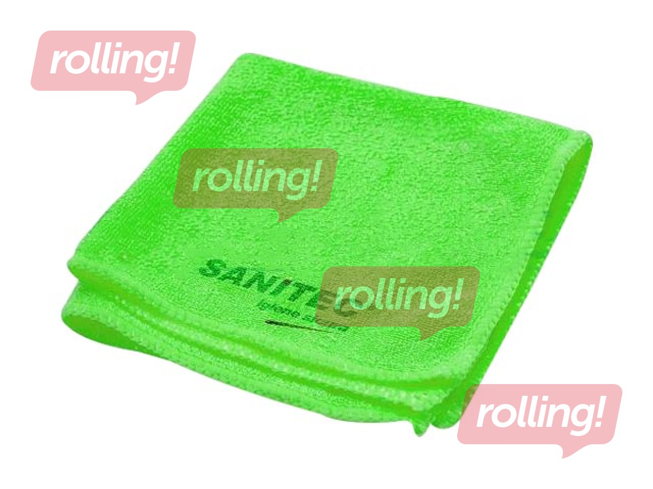 Microfiber cloth Sanitec, green, 5 pcs.