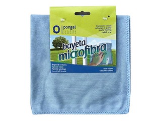 Microfiber cloth for glass Pongal Cristales, blue, 40x40cm, 1 pc