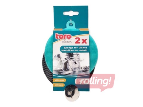 Dish sponge silicone Toro, 2 pcs.