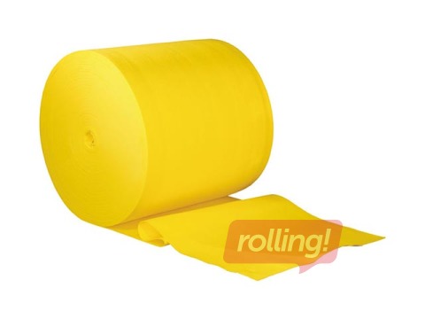 Floor cloth in a roll, yellow, width 60cm, 150 m