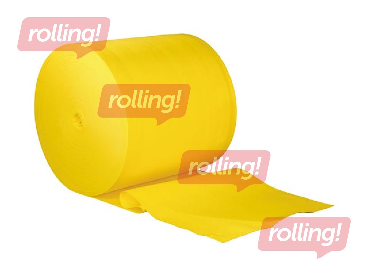 Floor cloth in a roll, yellow, width 60cm, 150 m