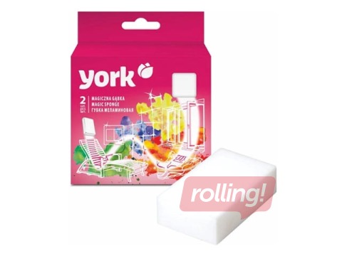 Melamine sponge York, 12×6.5cm, 2 pcs