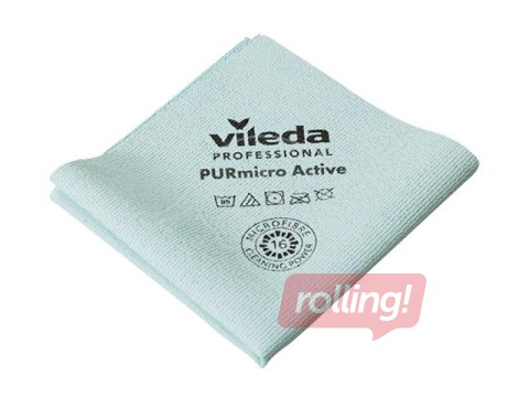 Mikrokiudlapp Vileda PURmicro Active lapp, 35 x 38 cm, roheline