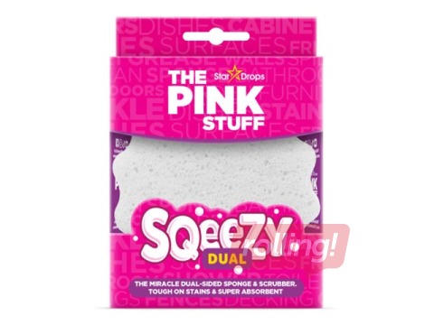 Double-sided sponge, The Pink Stuff, 1 pc.