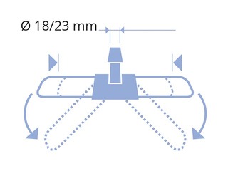 Mopa turētājs Lampo, 60cm