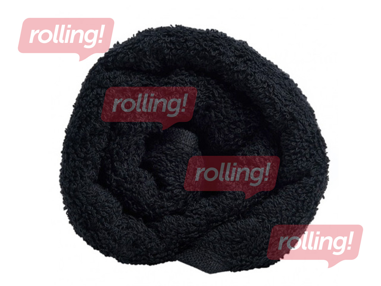 Terry towel, black, 30x50cm