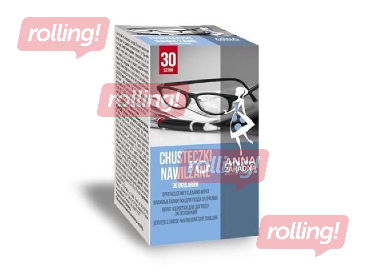 Wet wipes for optical cleaning, 30 pcs.