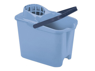 Rectangular Bucket Mery, with Mop Press, Blue, 12L