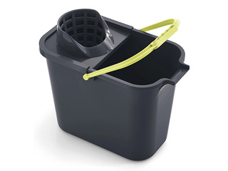 Rectangular Bucket Mery, with Mop Press, Grey, 12L