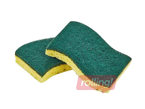 Dishwashing Sponges Toro, Yellow, 11×8×2cm, 2 pcs
