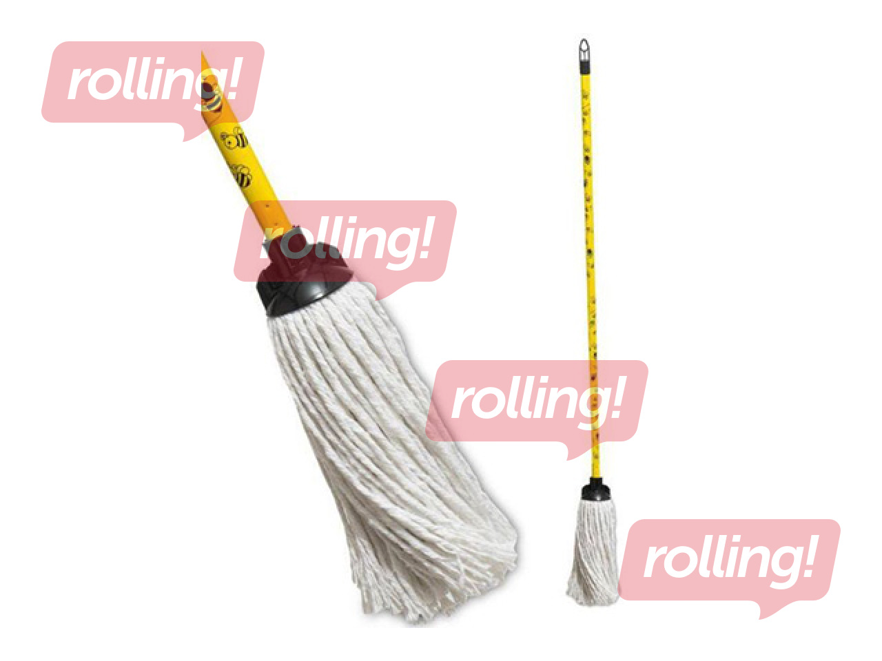 Floor mop with handle “Bites”, 145cm