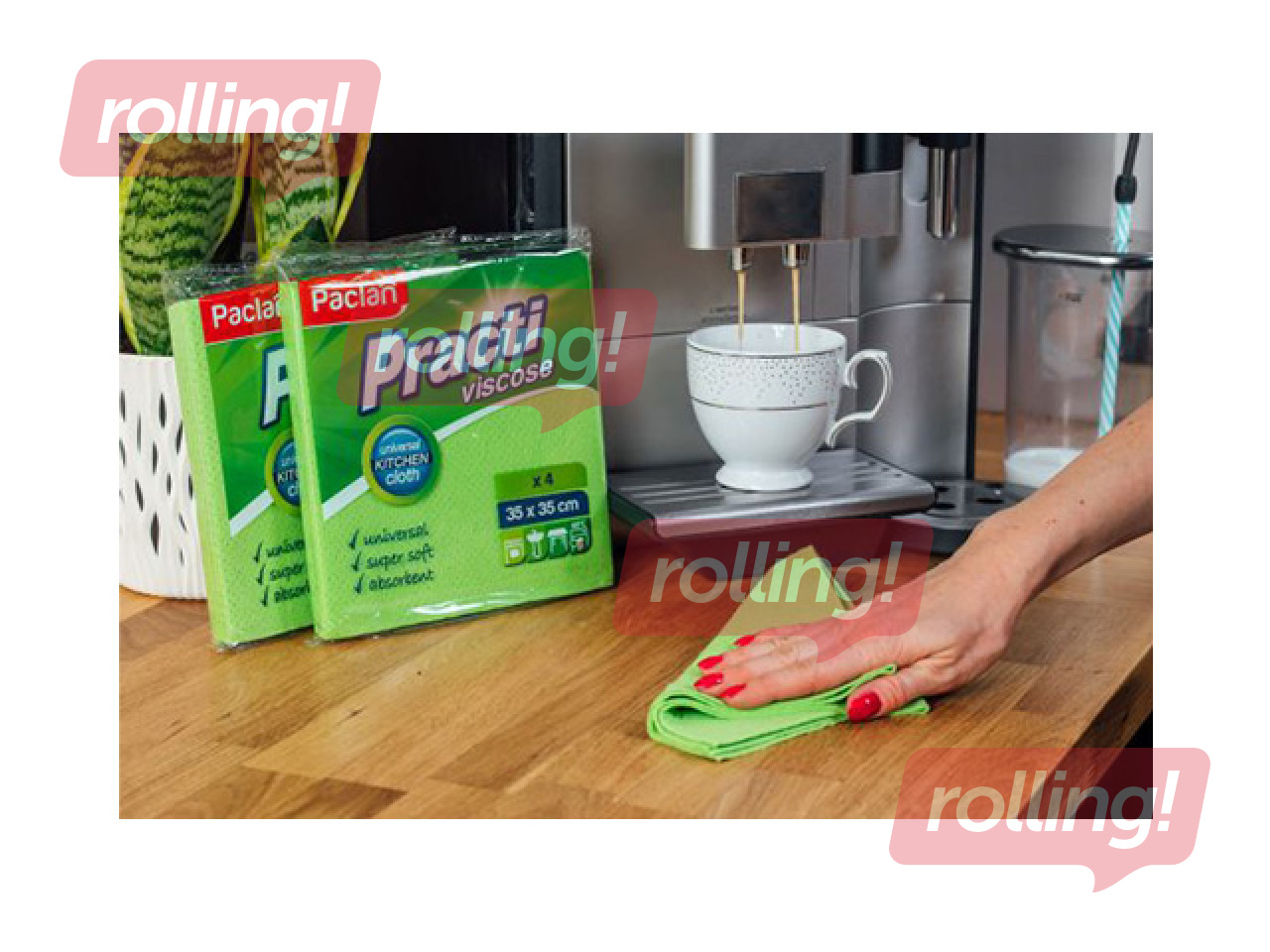Universaalsed puhastuslapid Paclan, Practi, 35×35cm, 4tk.
