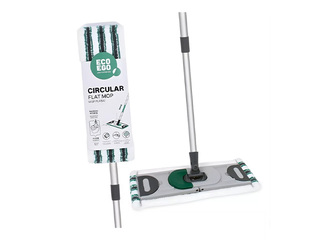 Mop holder York Eco Ego, with telescopic handle and replacement mop, 40cm