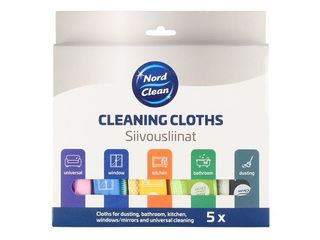Cleaning cloth set Nord Clean, 30x30cm, 5pcs