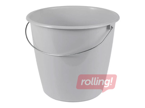 Bucket Keeeper Erik, grey, 10l