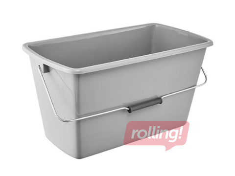 Keeeper Bent bucket, grey, 13l