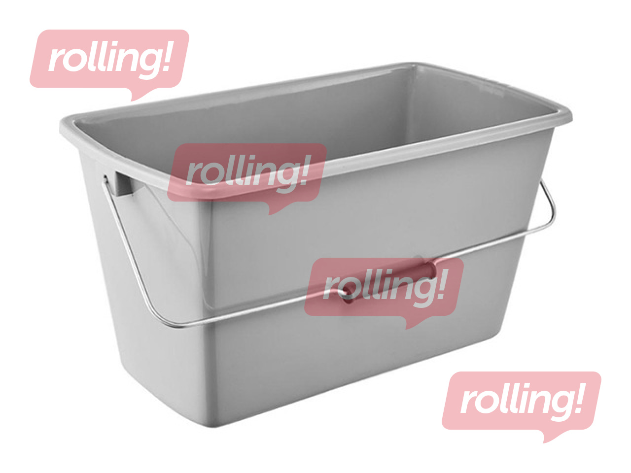 Keeeper Bent bucket, grey, 13l