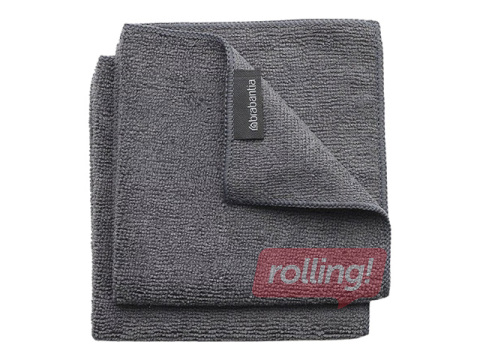 Microfibre cloth set Brabantia, 30x30cm, grey, 2 pcs.