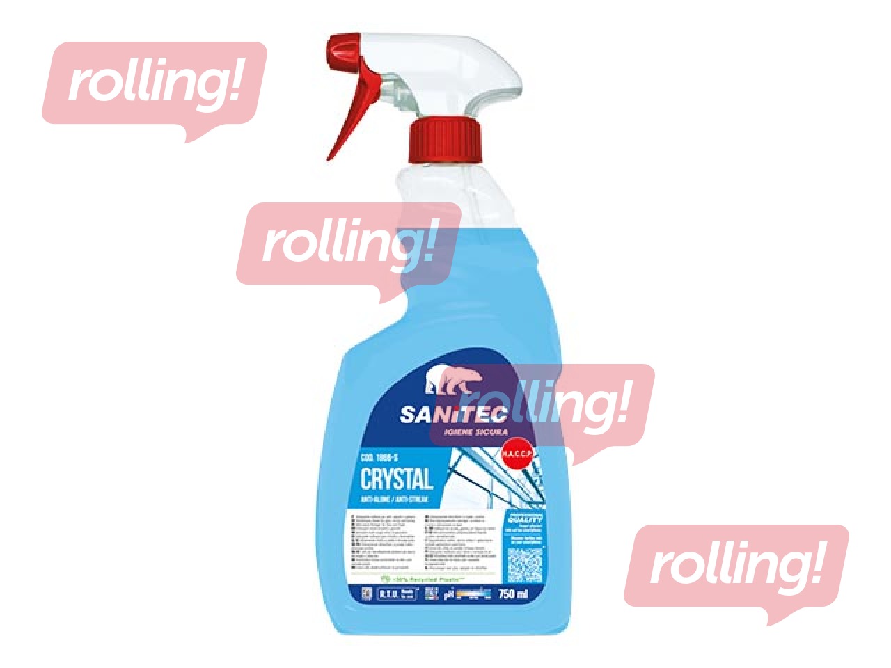 Klaasipuhasti Sanitec Crystal, 750ml