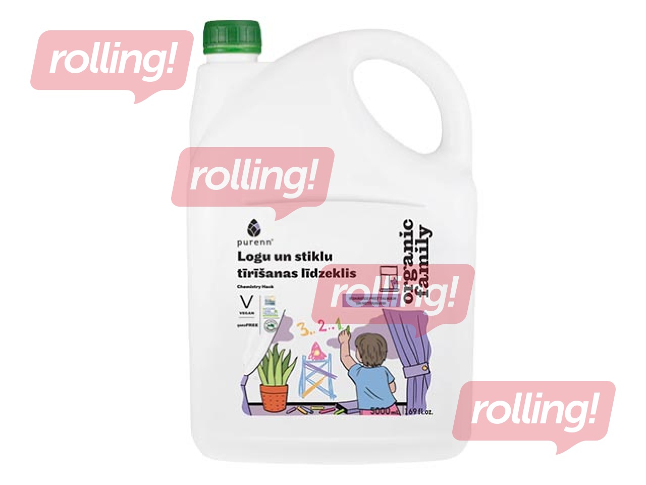 Cleaning agent for glass and mirrors. Chemistry hack, Purenn 5l