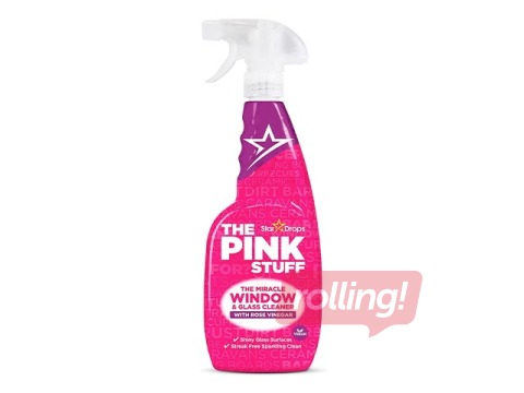 Stiklu tīrīšanas līdzeklis The Pink Stuff ar rožu etiķi, 750ml