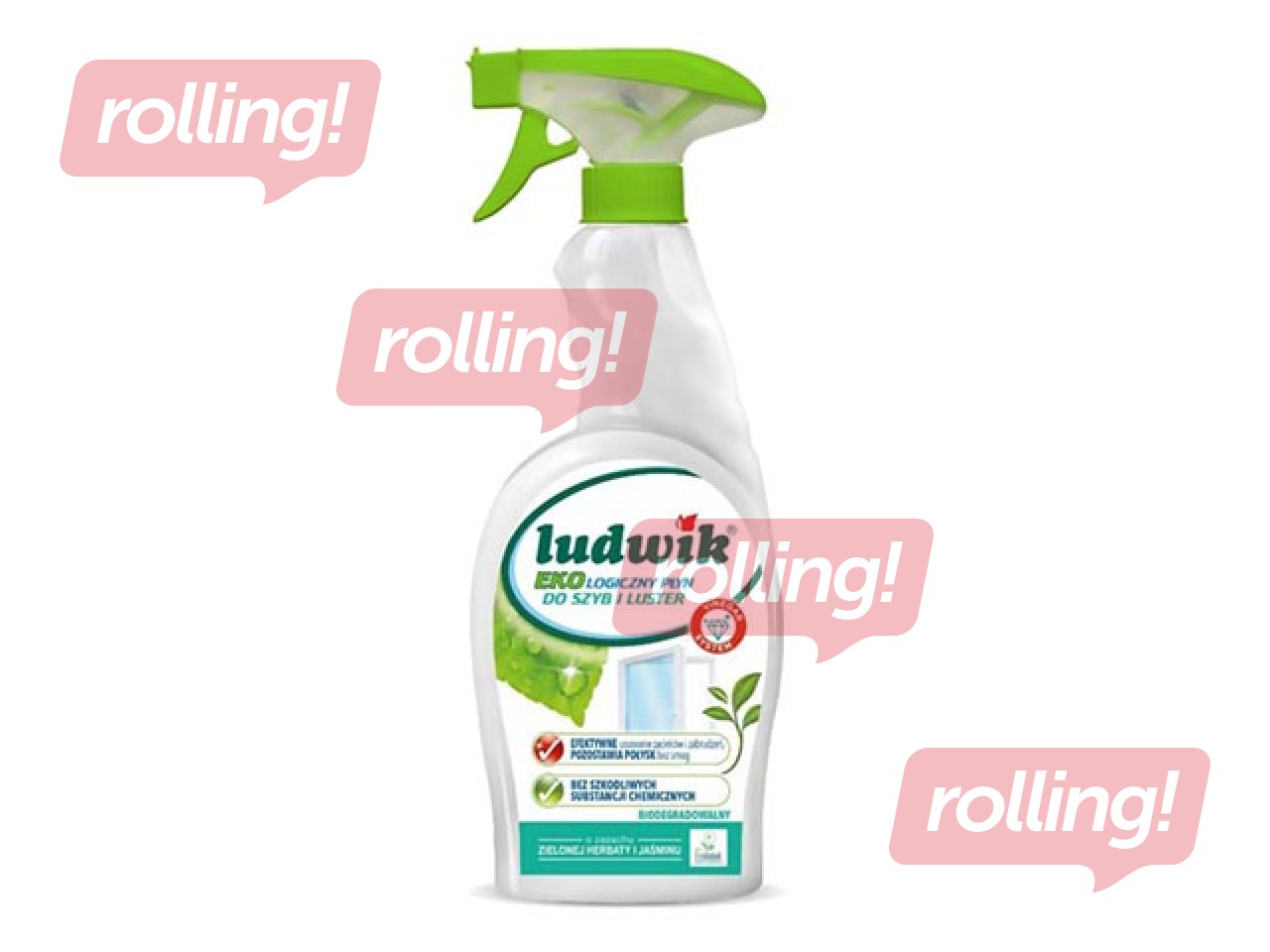 Puhastusvedelik akendele ja peeglitele, Ludwik eco, 750 ml