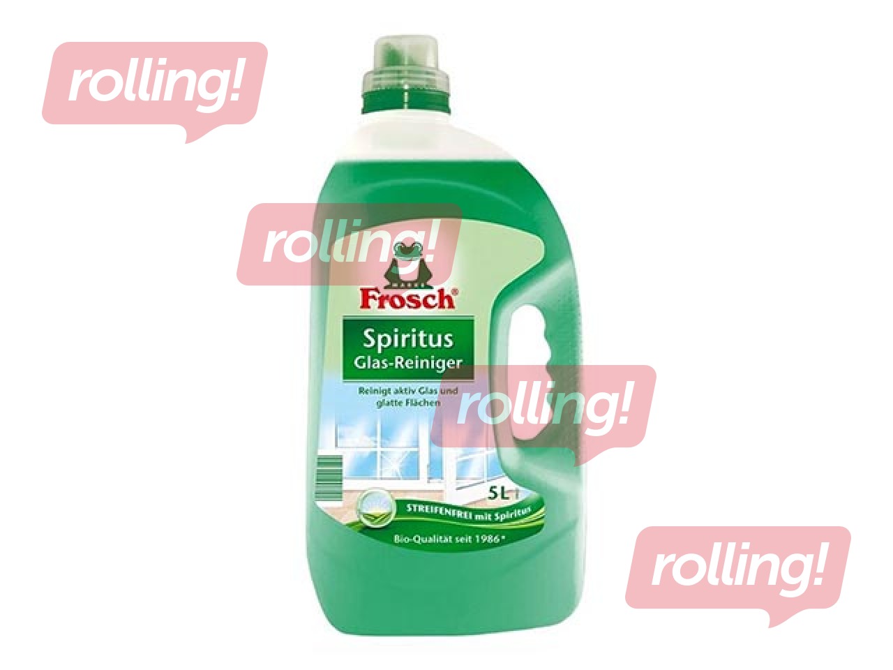 Klaasi- ja aknapesuvahend Frosch Spiritus, 5L