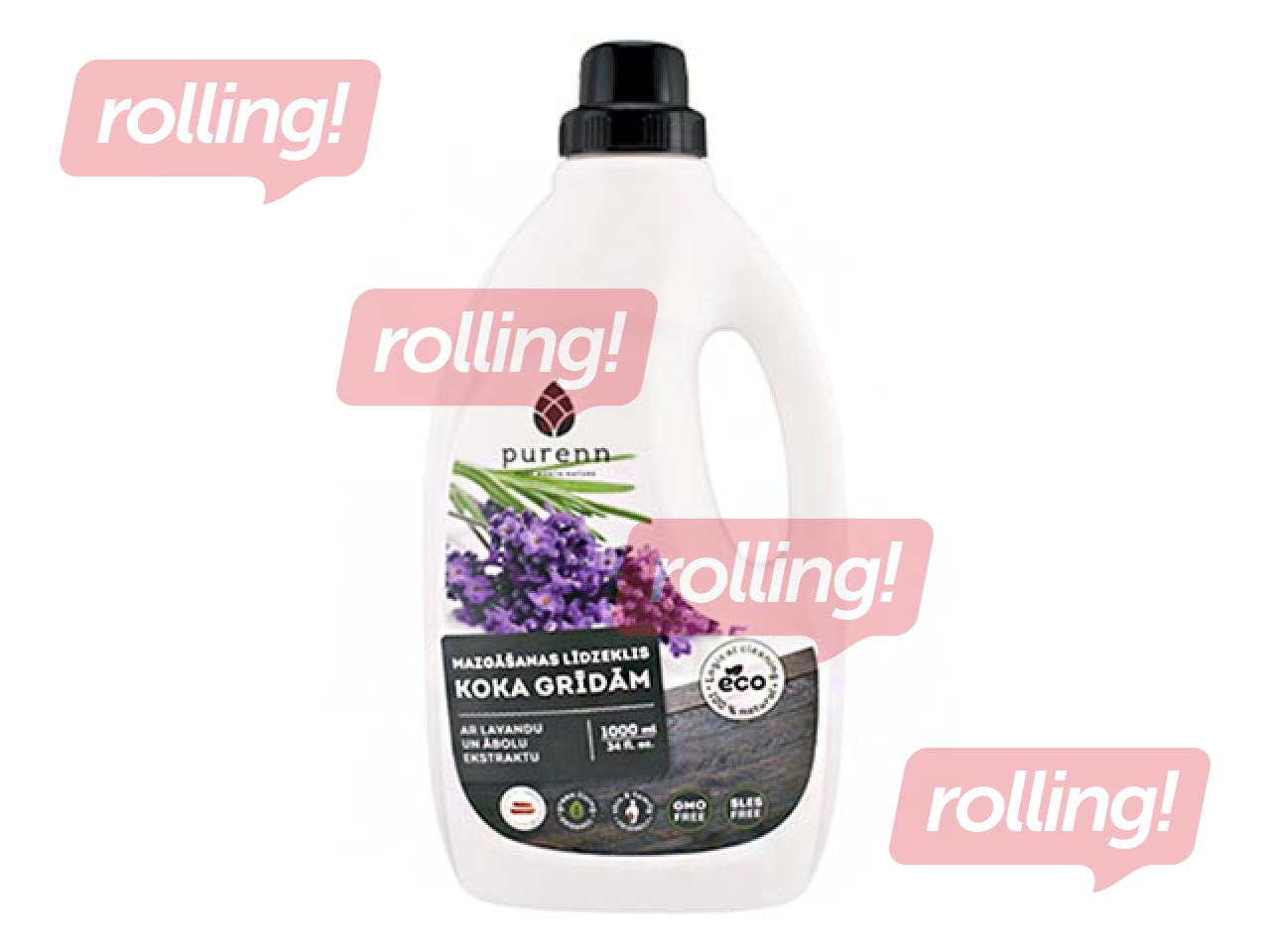 Ökoloogiline puitpõrandate puhastusvahend lavendli ja õunaga, 1 l