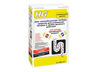 Cleaning agent for drains HG, duo, 2x500ml